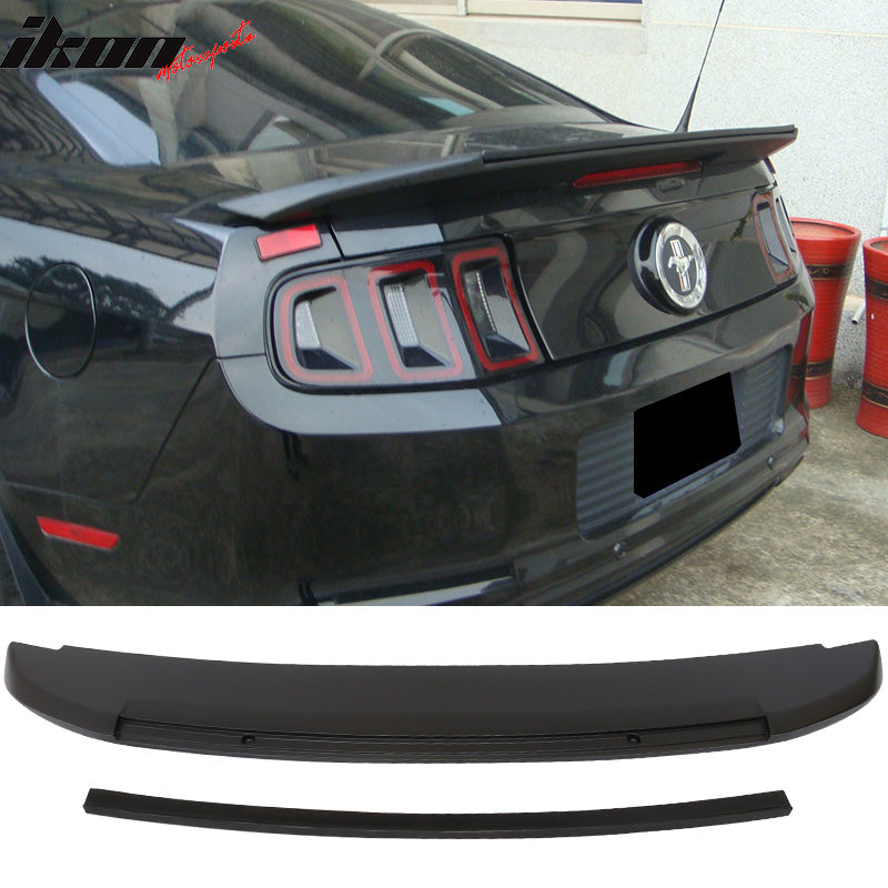 2010-2014 Ford Mustang GT V6 GT500 Style Trunk Spoiler Wing Lip ABS