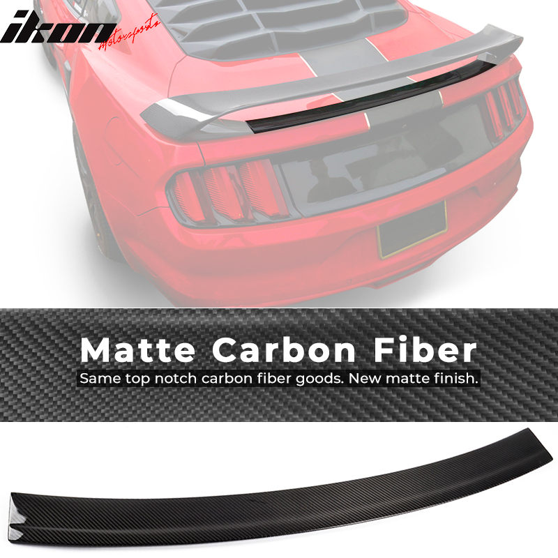 2015-2022 Ford Mustang GT350R Style Carbon Fiber Trunk Spoiler Wing