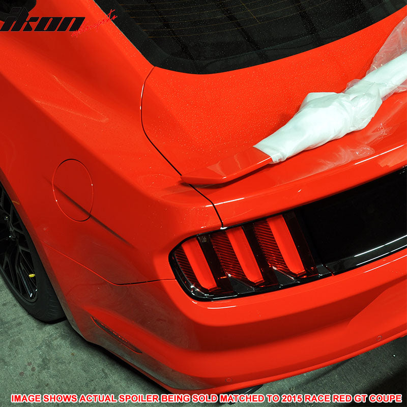 Fits 15-23 Ford Mustang Coupe Rear Spoiler Wing #PQ - Race Red