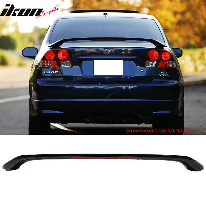 2001-2005 Honda Civic Sedan Factory Style Painted Trunk Spoiler