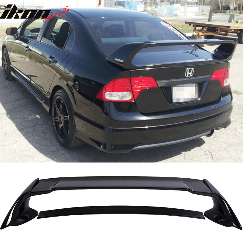 2006-2011 Honda Civic Rear Spoiler Wing Mugen Style ABS