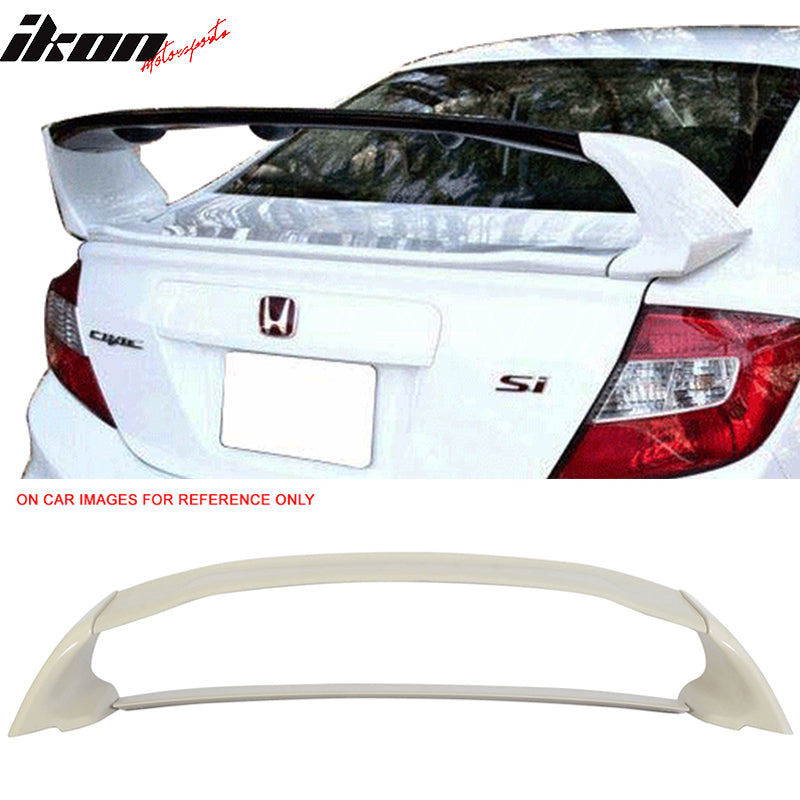 2012-2015 Honda Civic 4Dr Mugen Style Painted Trunk Spoiler Wing ABS