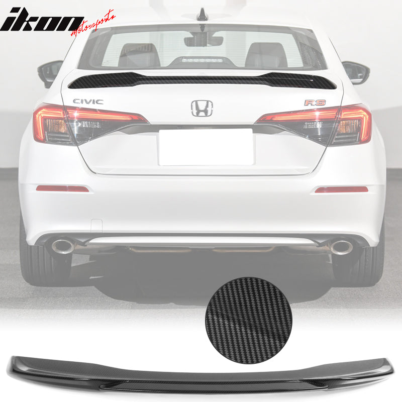 Trunk Spoiler for 2022-2023 Honda Civic 11th Gen Sedan SI RS Style ABS