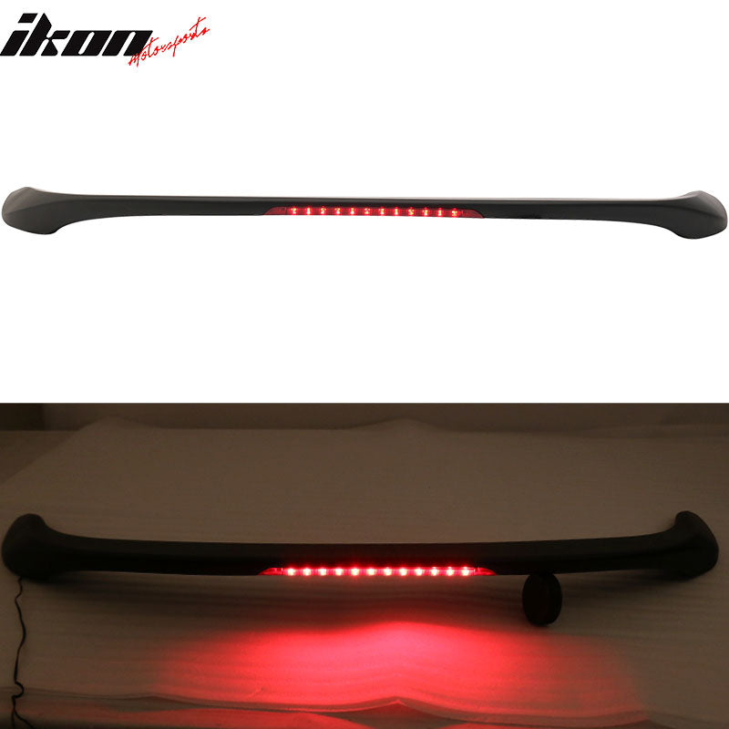 2011-15 Hyundai Elantra OE Style Unpainted Rear Spoiler Wing & LED ABS