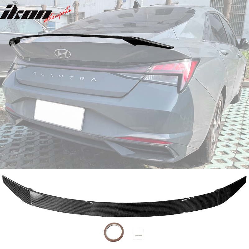 2021-2024 Hyundai Elantra Sedan Rear Trunk Spoiler Wing ABS