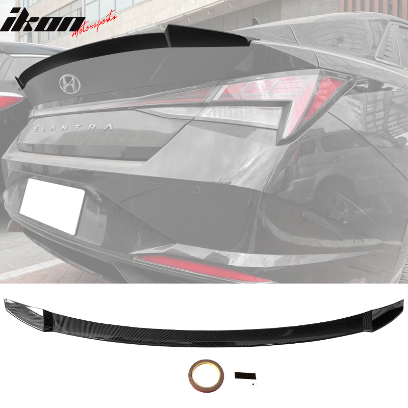 2021-2025 Hyundai Elantra 4DR Sedan M4 Rear Trunk Spoiler Wing ABS