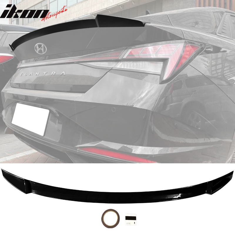 2021-2025 Hyundai Elantra 4DR Sedan M4 Rear Trunk Spoiler Wing ABS