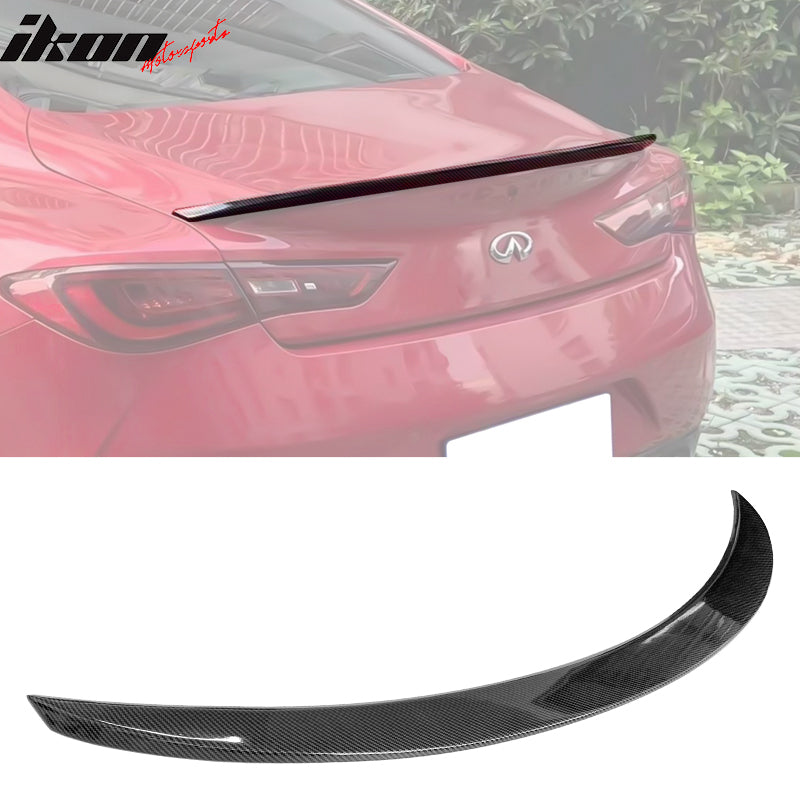 2017-2022 Infiniti Q60 X Style High Kick Rear Trunk Spoiler Wing ABS