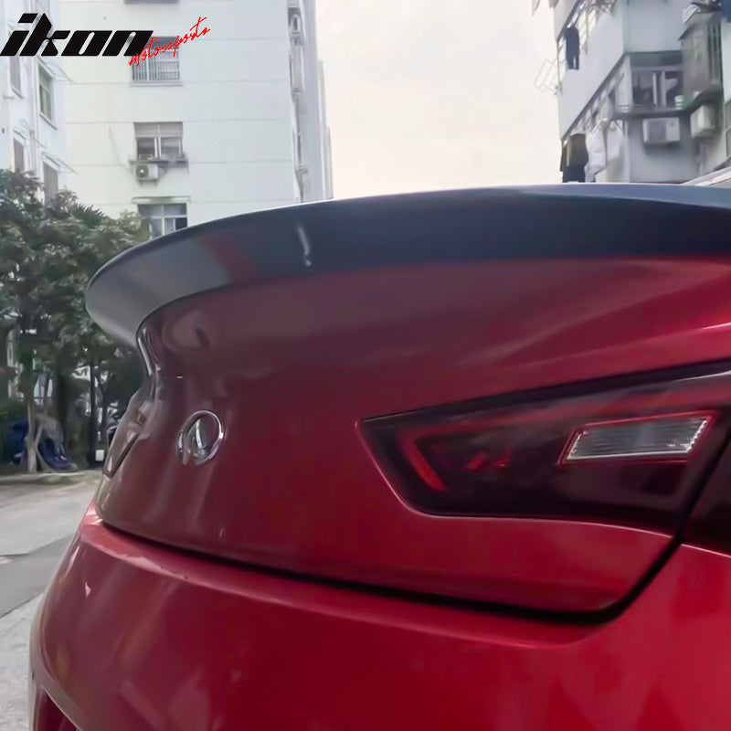 2017-2022 Infiniti Q60 X Style High Kick Rear Trunk Spoiler Wing ABS