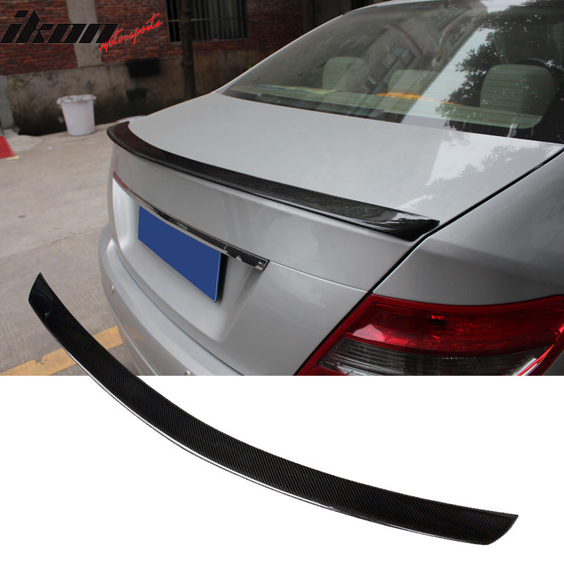 2008-2014 Mercedes-Benz C-Class W204 2 Door Trunk Spoiler Carbon Fiber