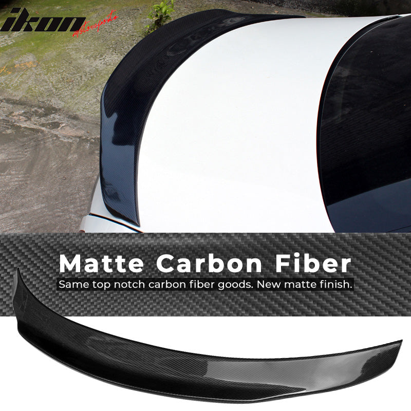 2015-2021 Benz W205 C Class 4dr PSM Style Trunk Spoiler Carbon Fiber
