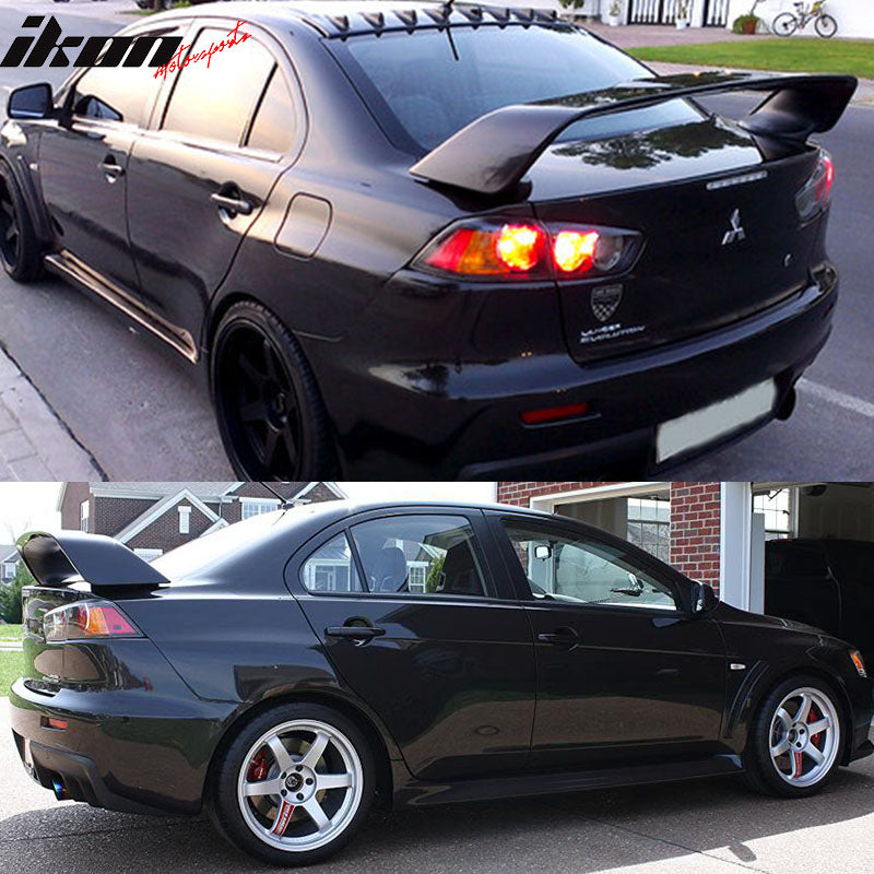 2008-2017 Mitsubishi Lancer Evolution 10 X Trunk Spoiler Wing Lip ABS
