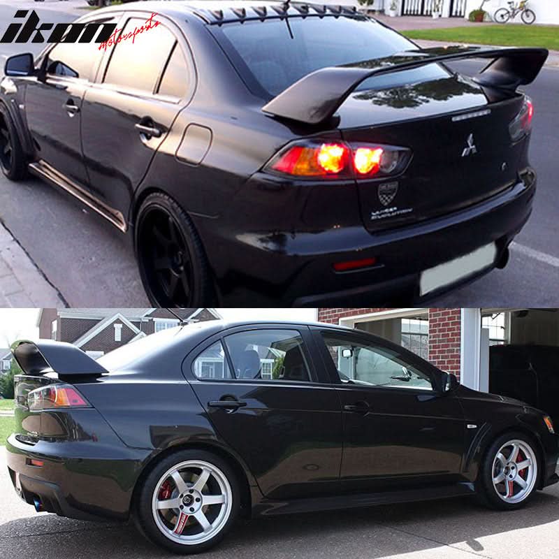 2008-2017 Mitsubishi Lancer Evolution 10 X Trunk Spoiler Wing Lip ABS