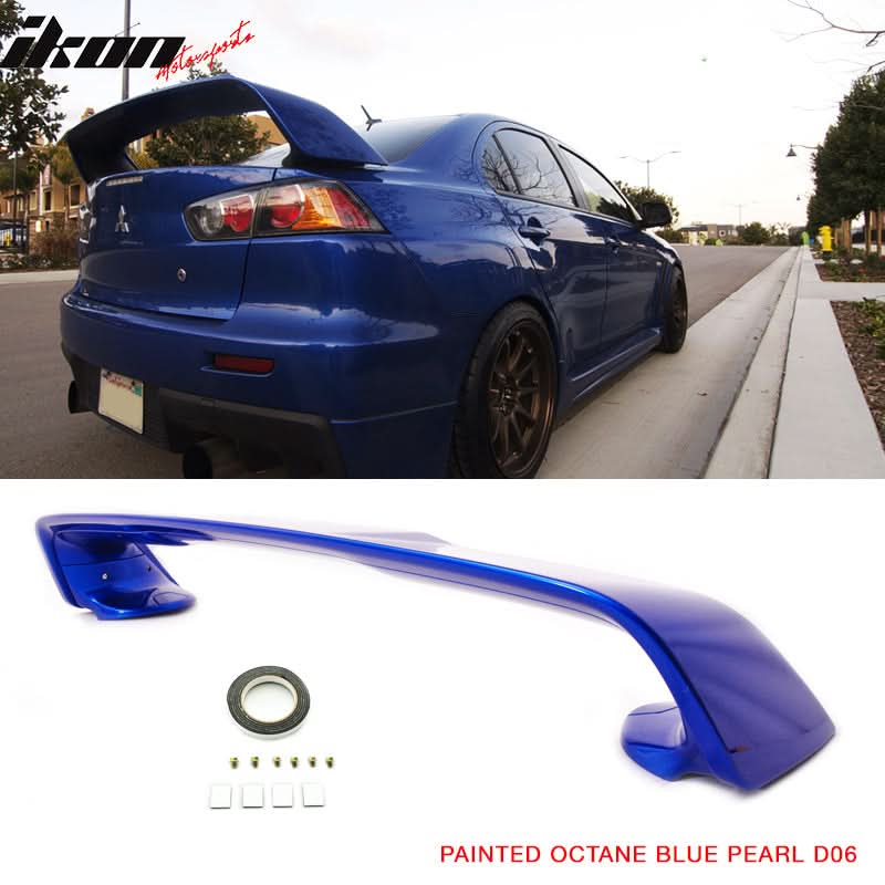 2008-2017 Mitsubishi Lancer Evolution 10 X Trunk Spoiler Wing Lip ABS