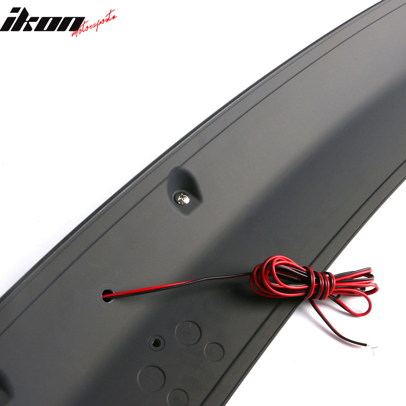 2012-2019 Nissan Versa 4 Door Matte Black Rear Spoiler Wing ABS