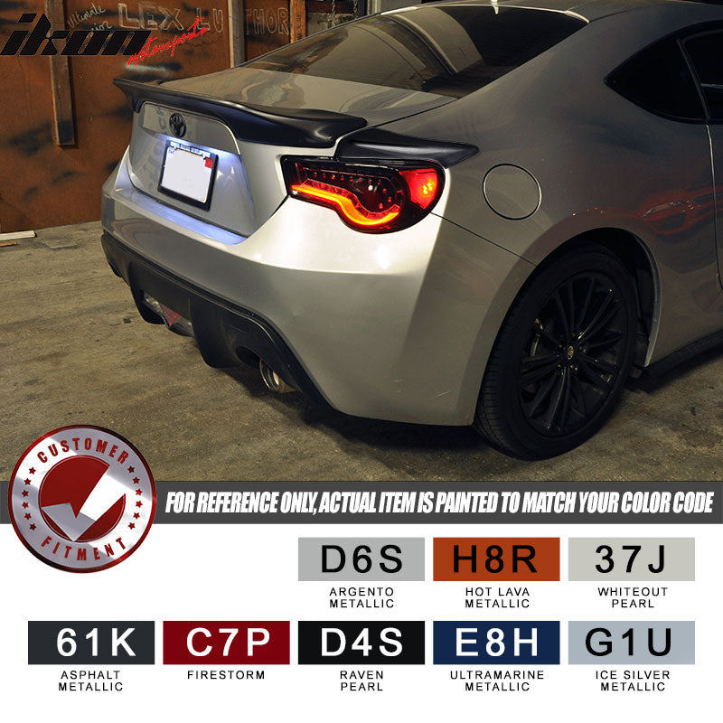 Fits 13-20 Scion FRS/Subaru BRZ/Toyota 86 JDM Trunk + Side Spoiler