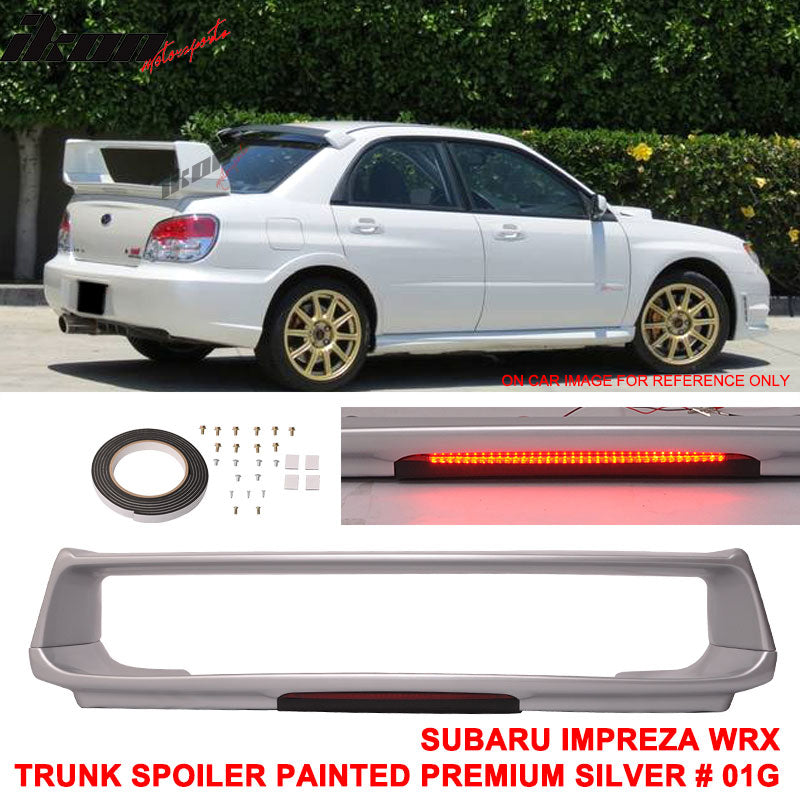 2002-2007 Subaru Impreza WRX Sti OE Trunk Spoiler w/ 3RD Brake Light