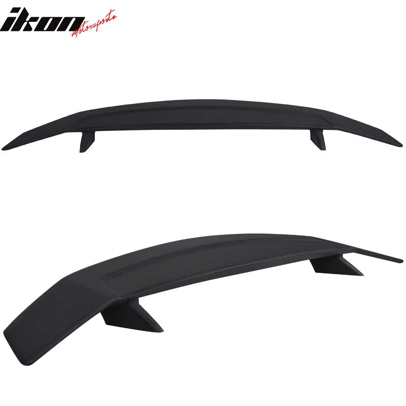 Universal Fit IKON Style Matte Black Rear Spoiler Wing ABS