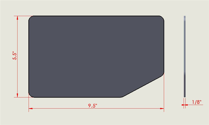 Universal V1 GT Carbon Fiber Rear Spoiler Wing Side Plate Add On