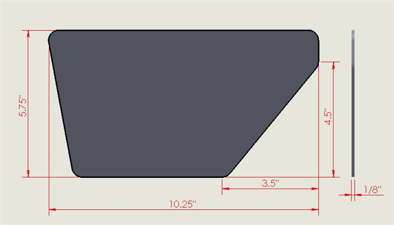 Universal V2 GT Carbon Fiber Rear Spoiler Wing Side Plate Add On