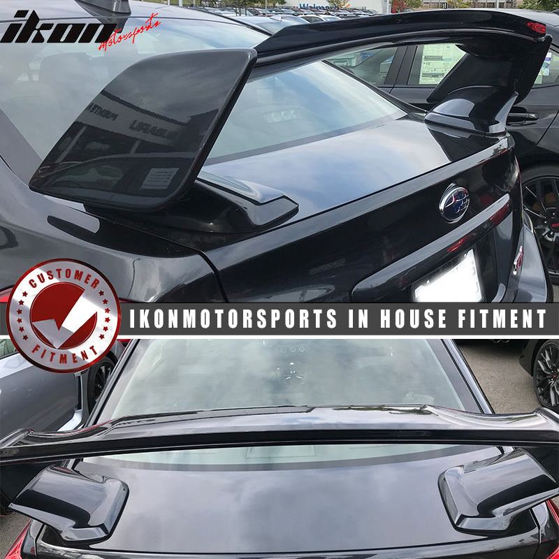 2015-2021 Subaru WRX STi Top Gurney Flap Trunk Spoiler Transparent