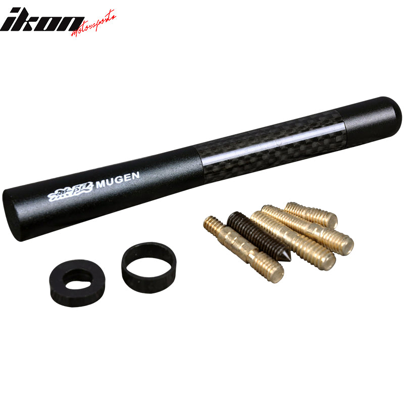 Universal Honda Mugen Short 4.7 Inch Antenna Carbon Fiber