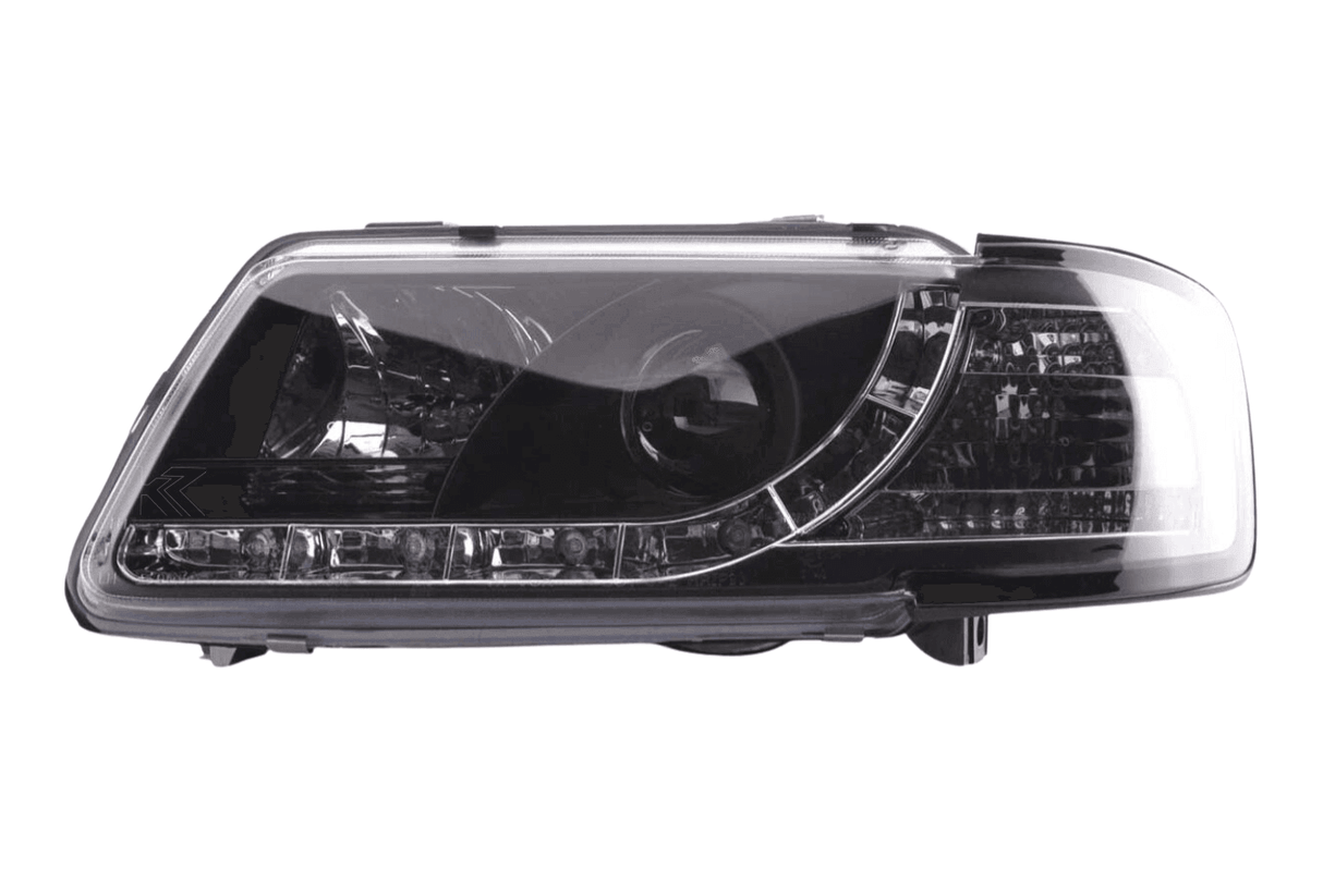 Audi A3 (8L) Black LED Headlights with Daytime Running Lights (1996-2000) - K2 Industries