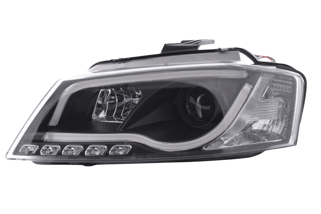 Audi A3 (8P 8PA) Black LED Headlights with Daytime Running Lights (2008-2012) - K2 Industries