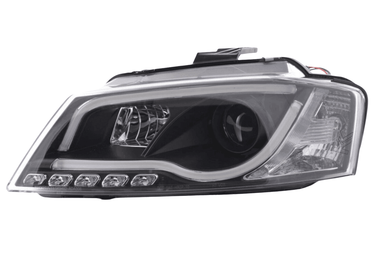 Audi A3 (8P 8PA) Black LED Headlights with Daytime Running Lights (2008-2012) - K2 Industries
