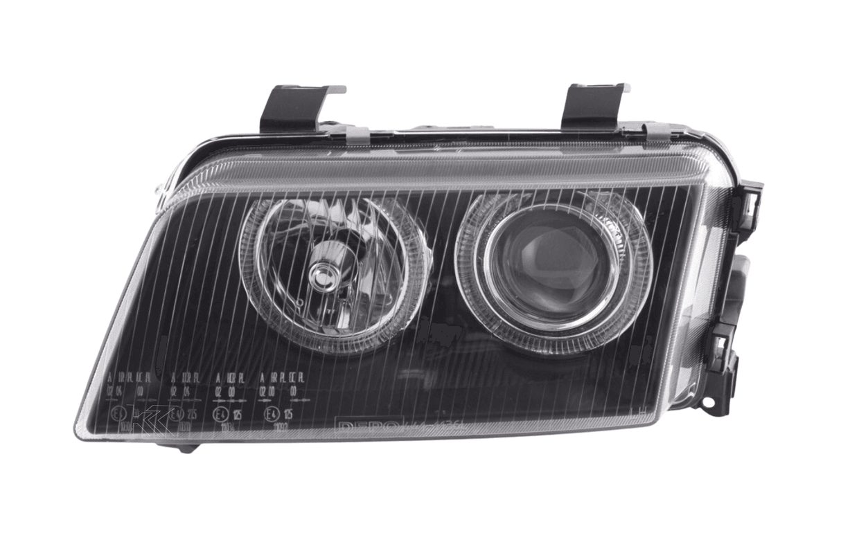 Audi A4 (B5 8D) Black Angel Eye Headlights (1995-1999) - K2 Industries