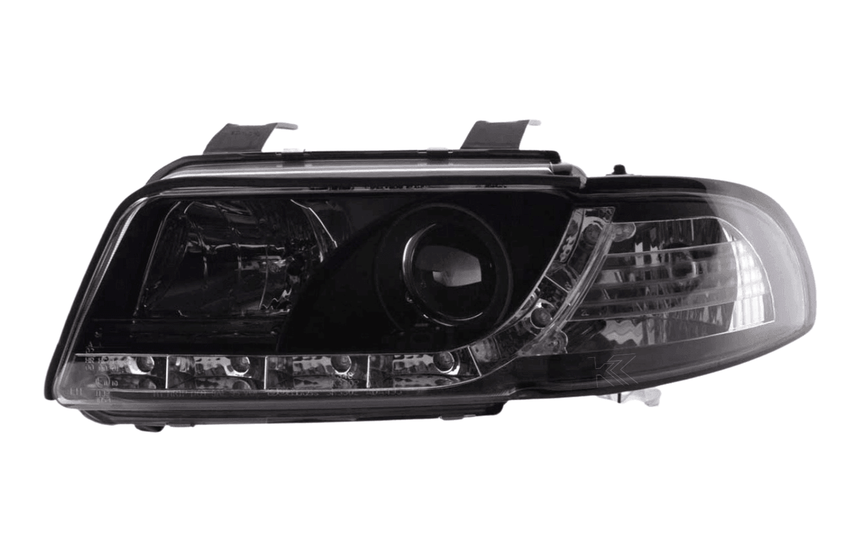 Audi A4 (B5 8D) Black LED Headlights with Daytime Running Lights (1995-1999) - K2 Industries