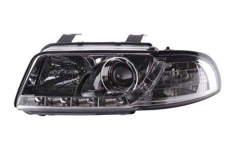 Audi A4 (B5 8D) Chrome LED Headlights with Daytime Running Lights (1995-1999) - K2 Industries