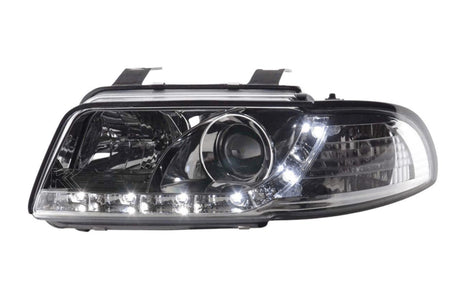 Audi A4 (B5 8D) Chrome LED Headlights with Daytime Running Lights (1995-1999) - K2 Industries