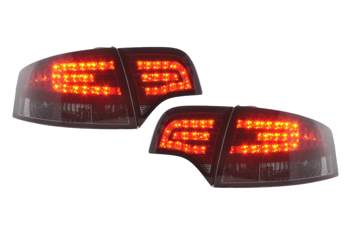 Audi A4 (B7/8E) Sedan Red Smoke LED Taillights Set (2004-2007) - K2 Industries