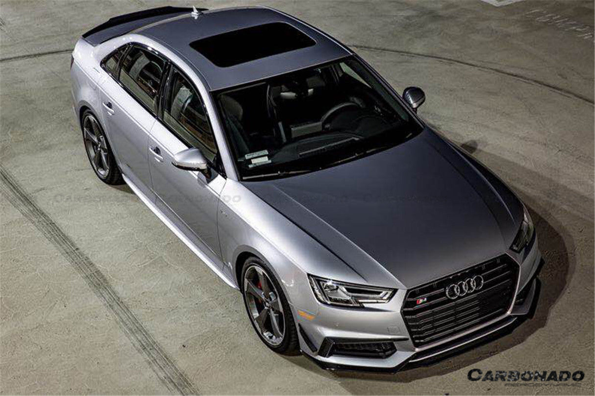2017-2018 AUDI B9 A4 Sport S4 MD Style Carbon Fiber Front Canards