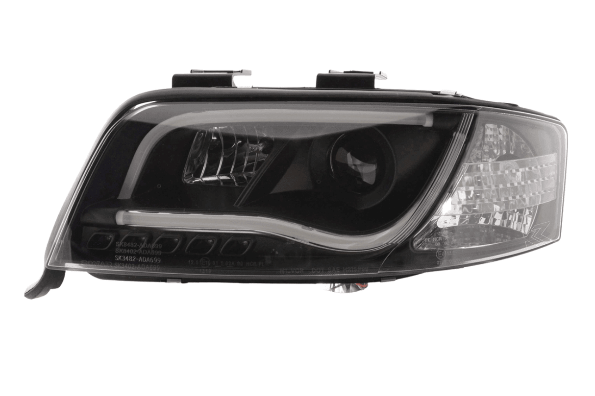 Audi A6 (C5 4B) Black LED Headlights with Daytime Running Lights (2001-2004) - K2 Industries
