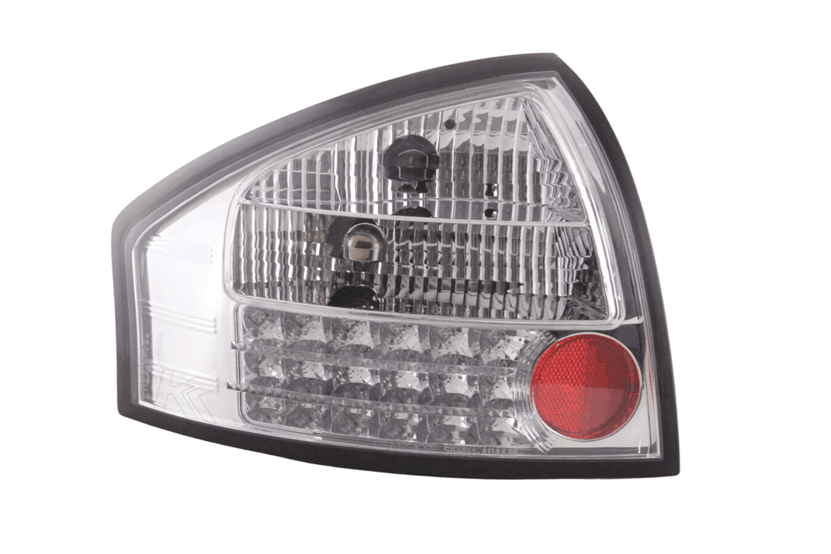 Audi A6 (C5/4B) Sedan Chrome Clear LED Taillights Set (1997-2003) - K2 Industries