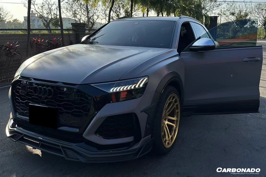 2020-2023 Audi RSQ8 AD Style Dry Carbon Fiber Front Lip Splitter