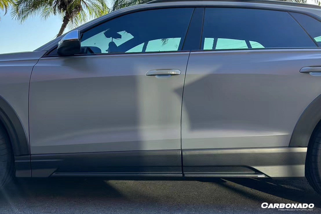2019-2023 Audi Q8 SQ8 RSQ8 AD Style Dry Carbon Fiber Side Skirts