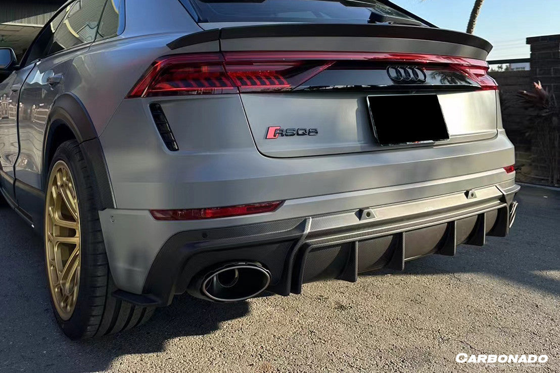 2020-2023 Audi RSQ8 AD Style Dry Carbon Fiber Rear Diffuser Lip