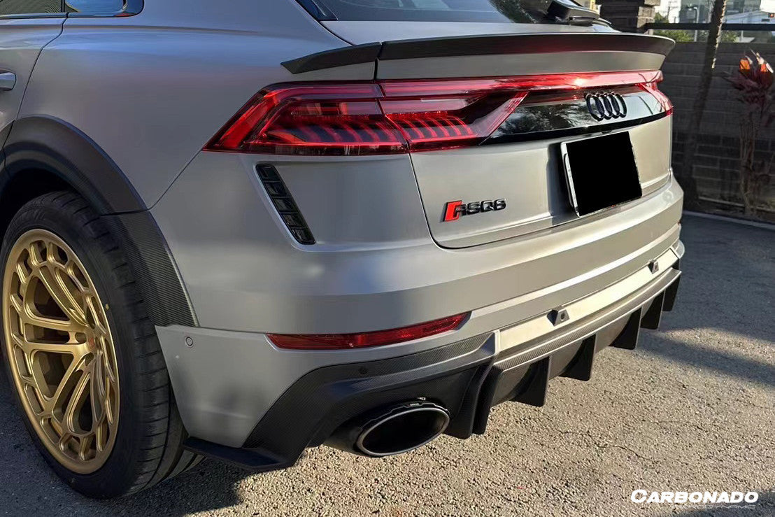 2020-2023 Audi RSQ8 AD Style Dry Carbon Fiber Rear Diffuser Lip