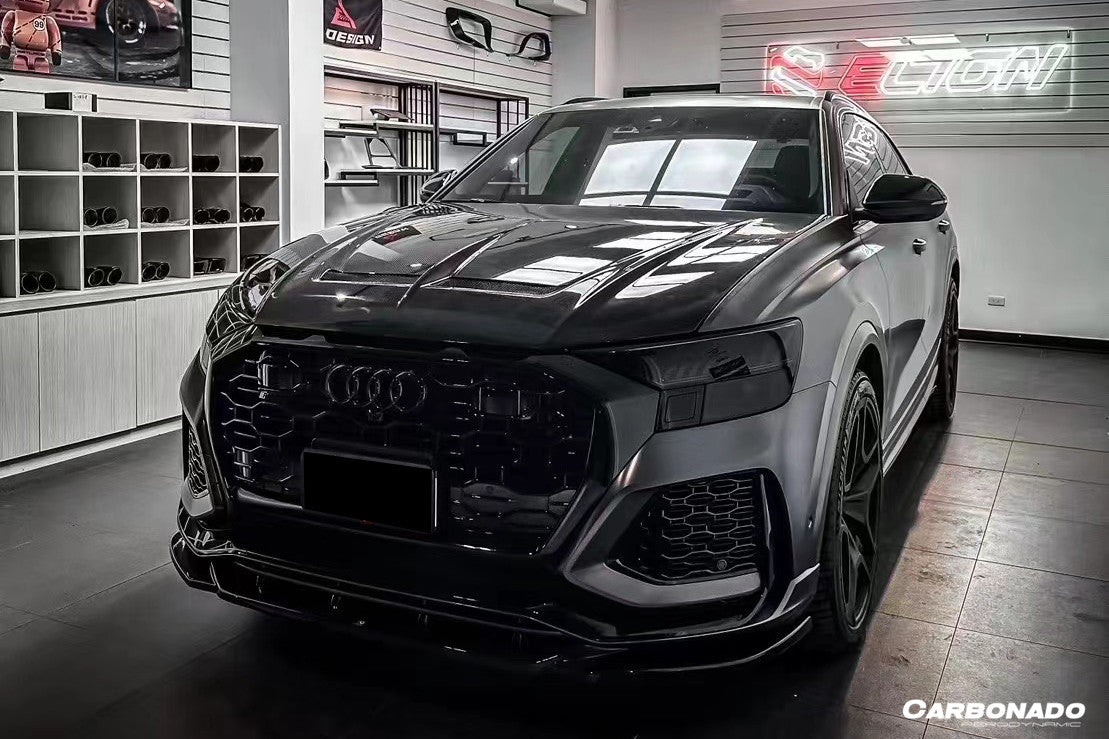 2019-2023 Audi Q8 SQ8 RSQ8 AD Style Dry Carbon Fiber Hood