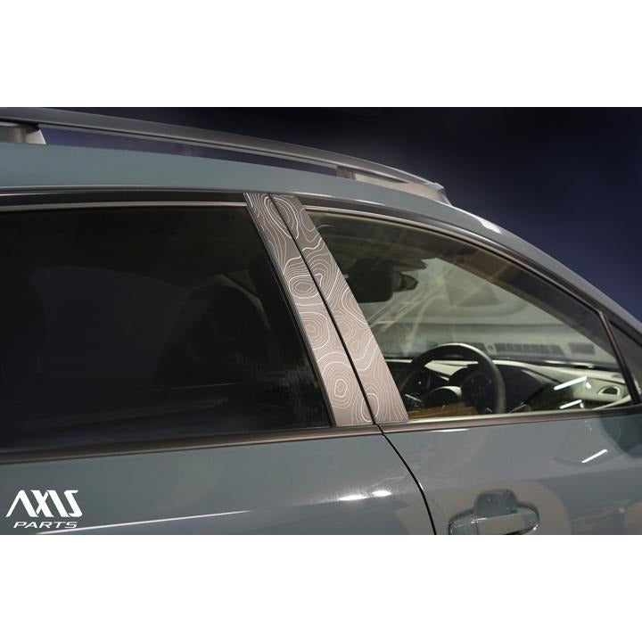 Topographic Map Pillar Overlays - 2024+ Crosstrek