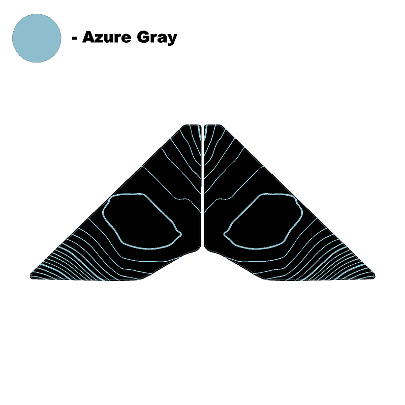 Topo Rear Window Triangle Overlay (Printed Series) - 2021+ Bronco 4 Door