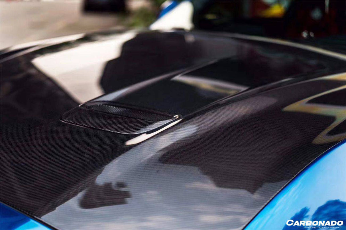 2018-2023 Ford Mustang OEM Style Carbon Fiber Hood