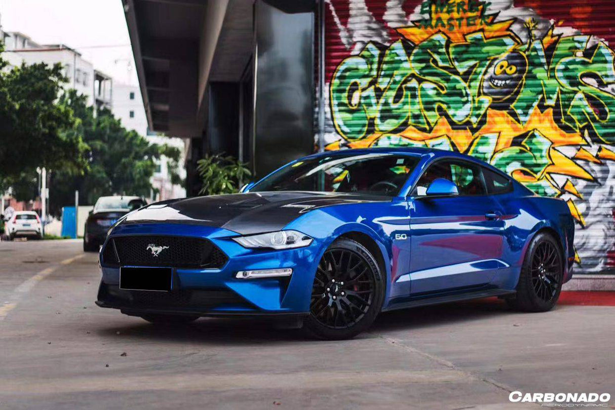 2018-2023 Ford Mustang OEM Style Carbon Fiber Hood