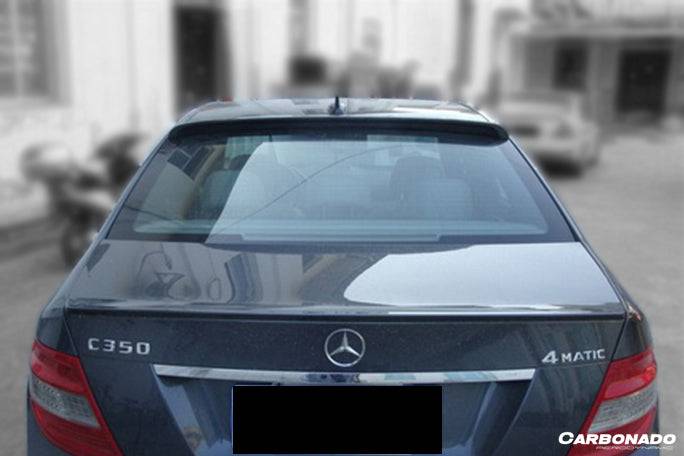 2008-2014 Mercedes Benz W204 C Class C63 AMG Sedan BS Style Carbon Fiber Roof Spoiler