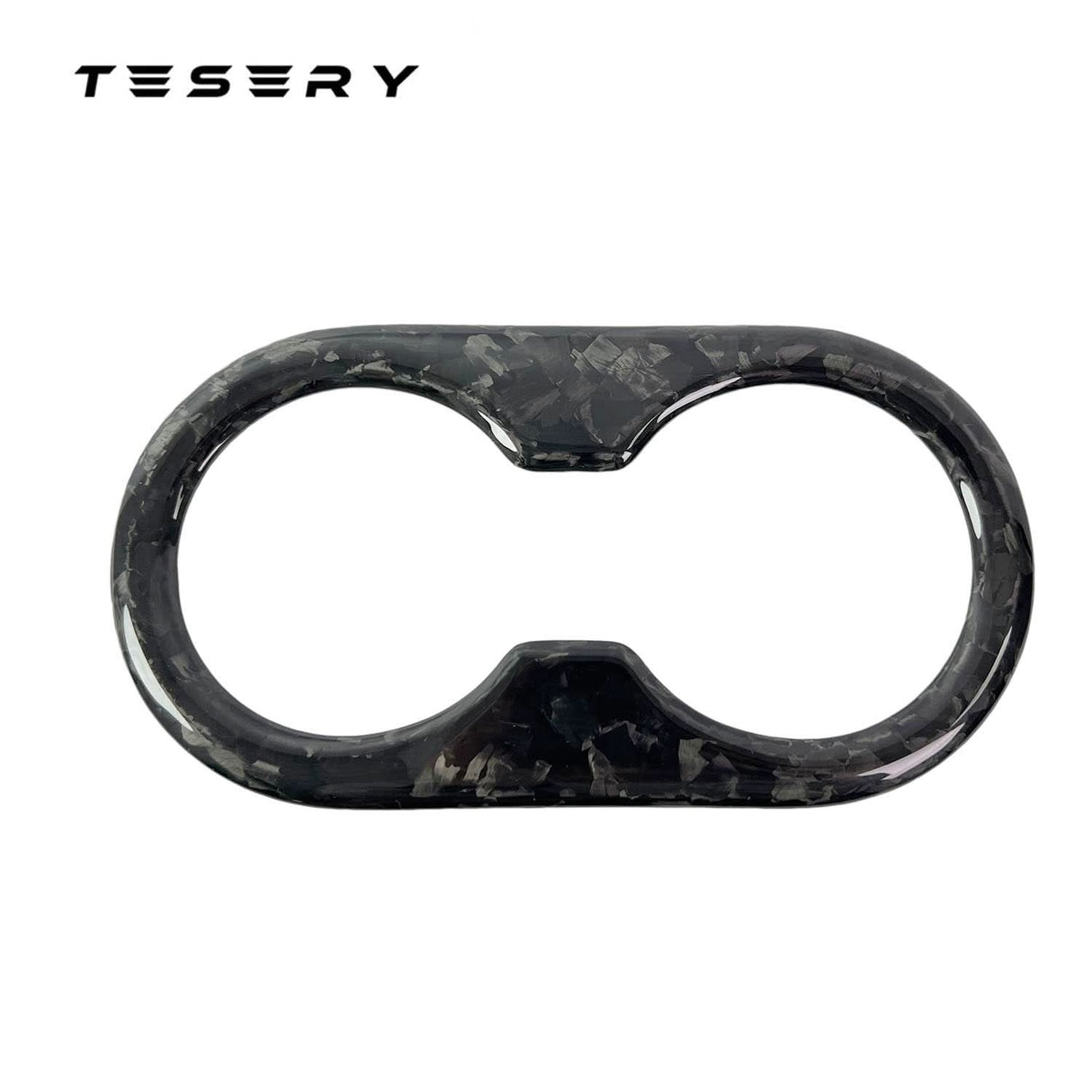 Backseat Cup Holder for Tesla Model 3 Model Y - Carbon Fiber Interior Mods