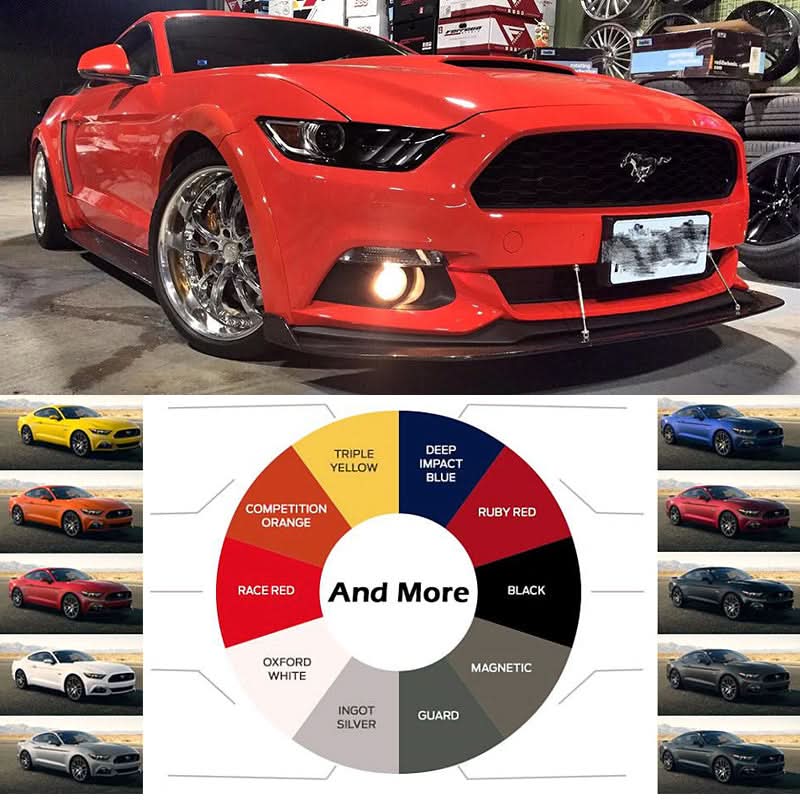 2015-2017Â Ford Mustang Painted Front Rear 4 Wheel Street Fender Flares