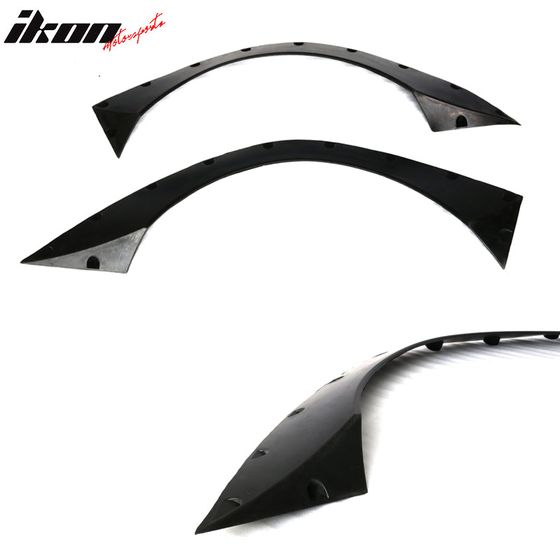 2011-2016 Honda CRZ RB Unpainted Black Rear Wide Body Fender Flares PU